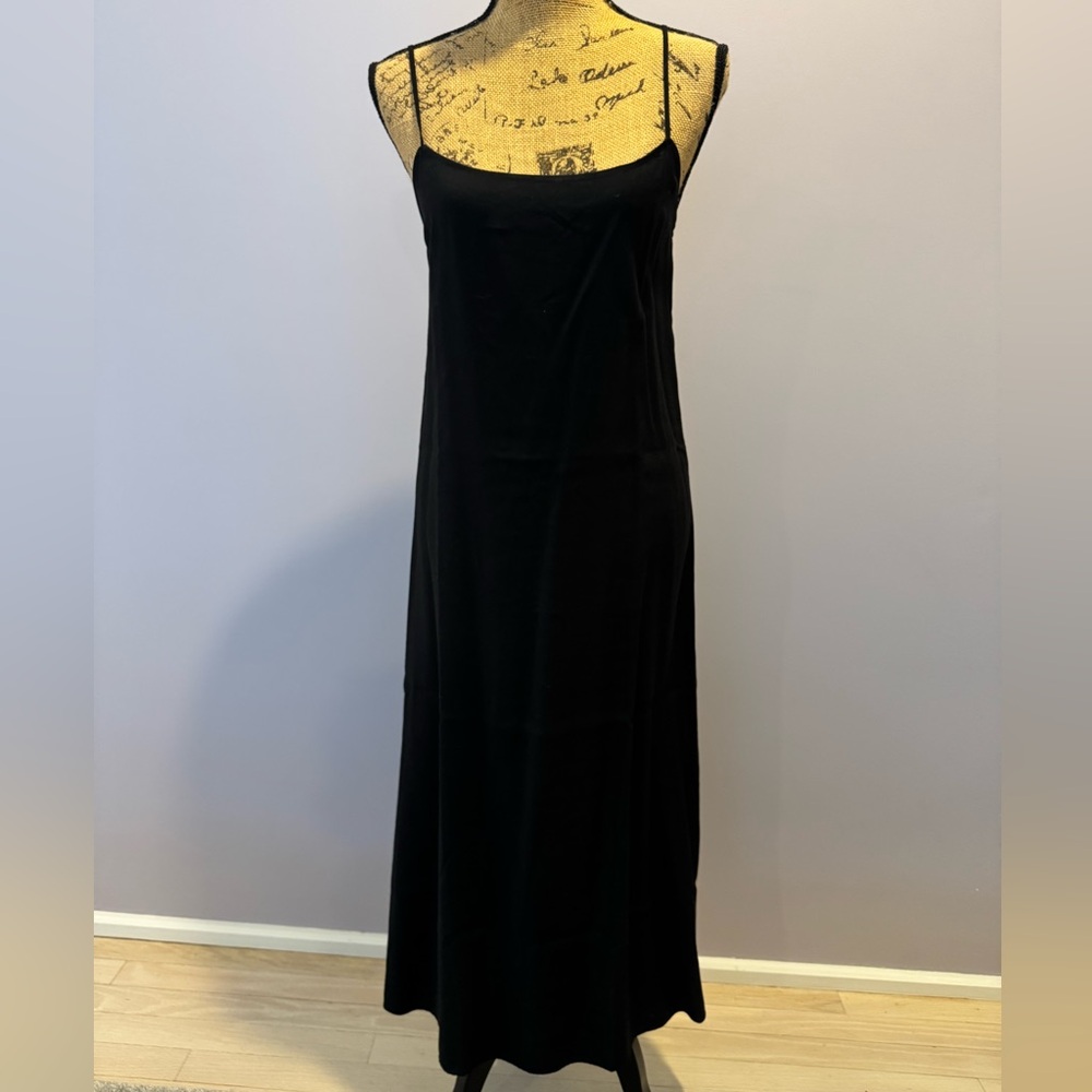 Calvin Klein Fitted Black Maxi Dress NWT